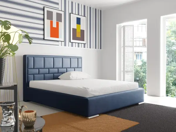 PRATO T6 łóżko tapicerowane 120x200 ze stelażem i pojemnikiem